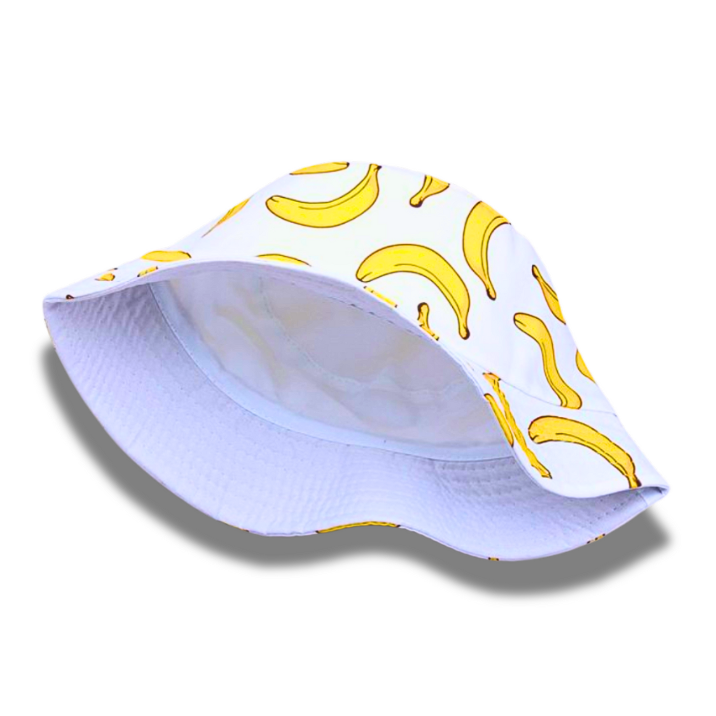 Gone Bananas Bucket Hat White