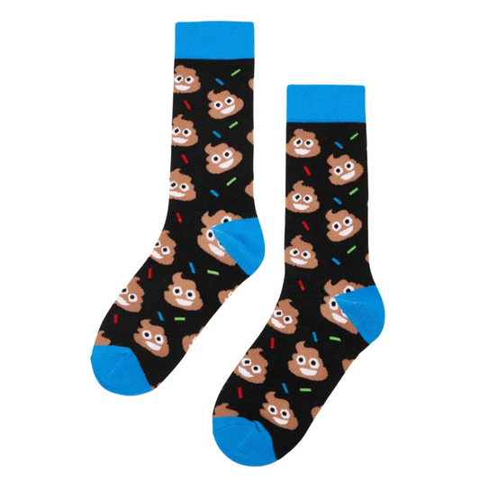 Poop Emoji Funky Socks