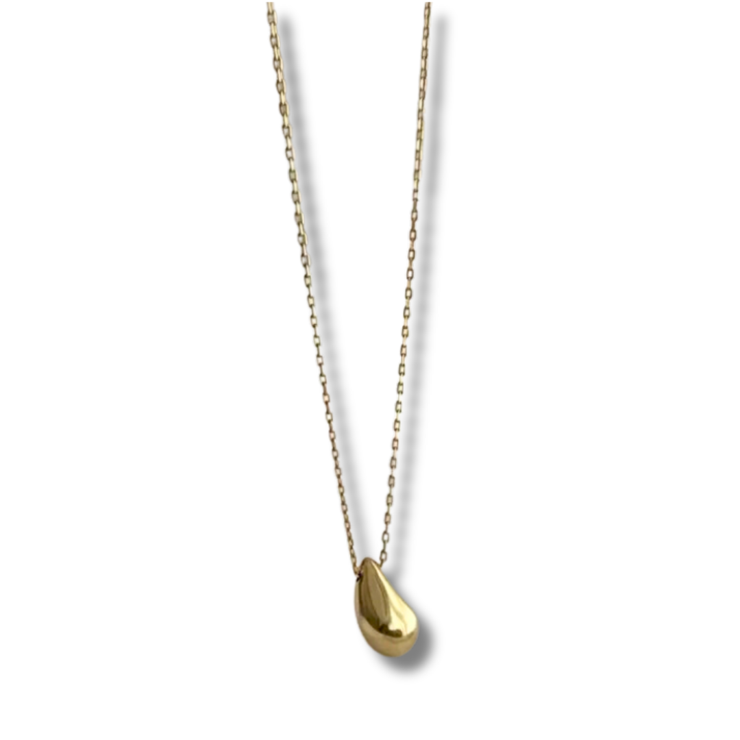 Gold Drop Necklace- Stainless Steel, 18k gold plated (FREE SHIPPING)