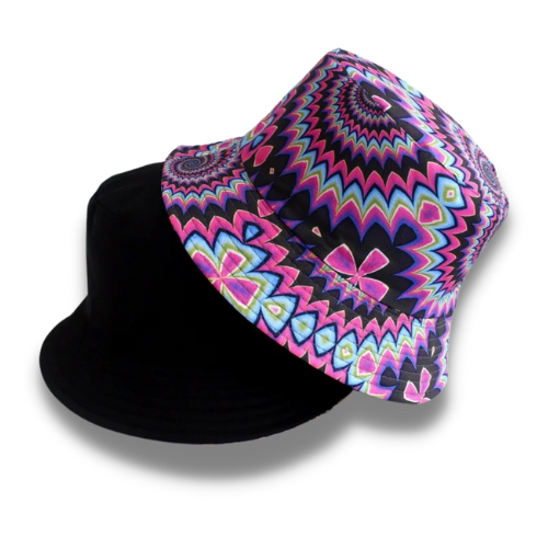 Groovy Bucket Hats Pink/Black