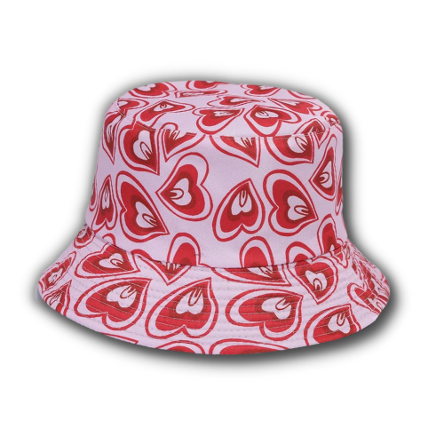 Heart Attack Bucket Hat Pink