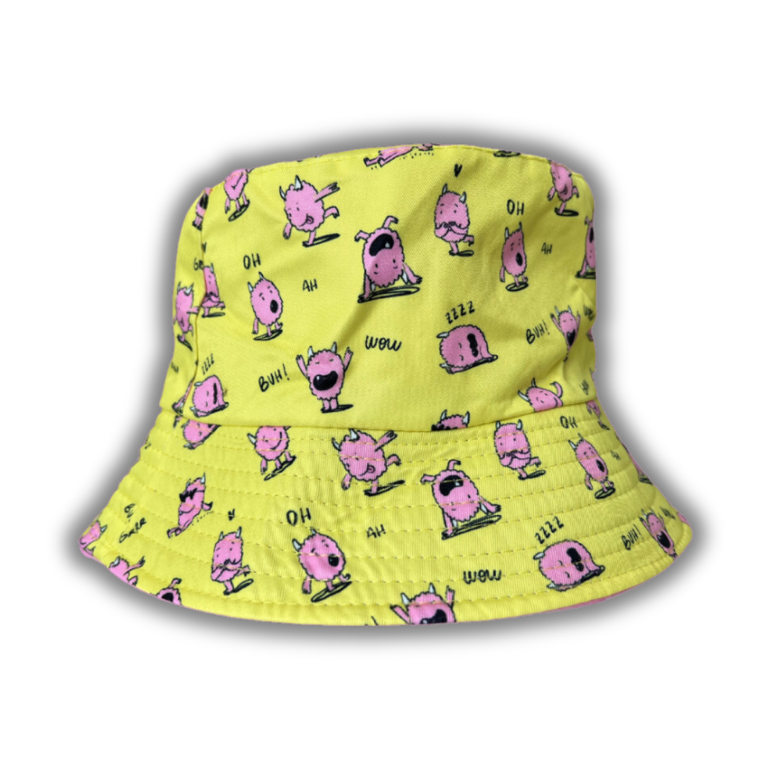 Pink Monster Bucket Hat